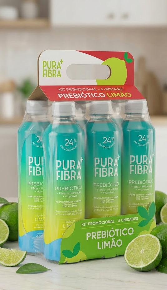 Pura Fibra Limão - Kit 6 Unidades