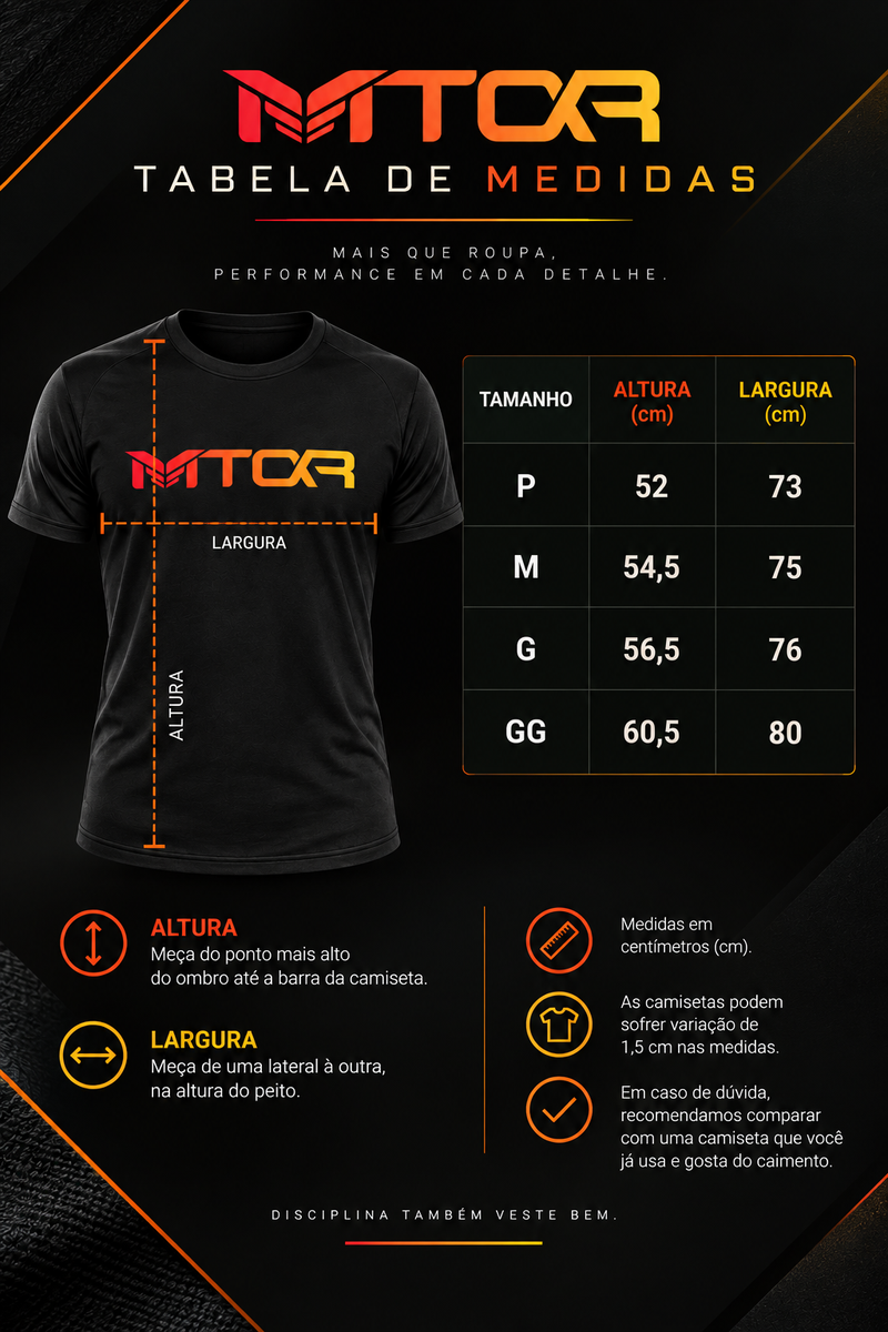 Camiseta MTOR® LEÃO FRASE - Preta - Masculino