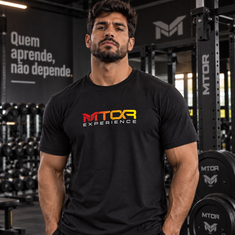 Camiseta MTOR® LEÃO FRASE - Preta - Masculino