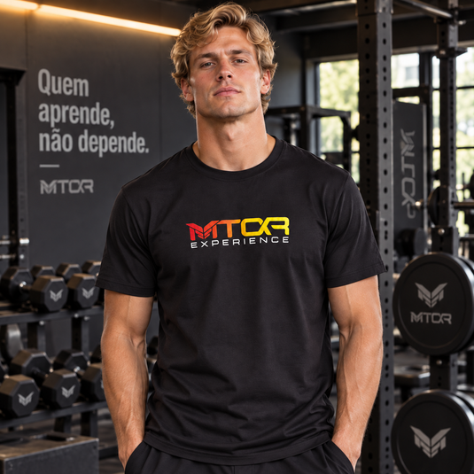 Camiseta MTOR® LEÃO FRASE - Preta - Masculino